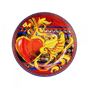 Baci Milano Gio 6'lı Porselen Tatlı Tabağı Kırmızı Renk