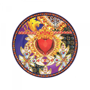 Baci Milano Gio 6'lı Porselen Tatlı Tabağı Mor Renk