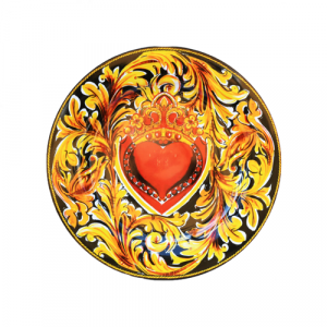 Baci Milano Gio Porselen Kek Servis Siyah Renk 35 cm