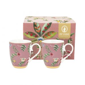 La Majorelle İkili Büyük Kupa Seti Pembe Renk 350 ml