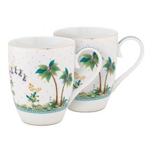 Jolie İkili Büyük Kupa Seti Beyaz Renk 350 ml