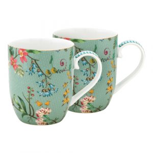 Jolie İkili Küçük Kupa Seti Mavi Renk 145 ml