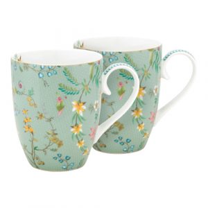 Jolie İkili Küçük Kupa Seti Mavi Renk 350 ml