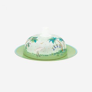 Jolie Yuvarlak Tereyağlık Yeşil Renk 17 cm