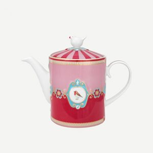 Love-Bird-Madalyon-Desenli-Demlik-Kırmızı-Pembe-Renk-1,3-lt-(Kopya)-(Kopya)