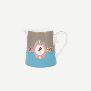 Love Bird Madalyon Desenli Sütlük Mavi Haki Renk 270 ml