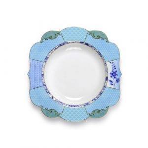 Royal Çorba Tabağı  Mavi Renk 23.5 cm