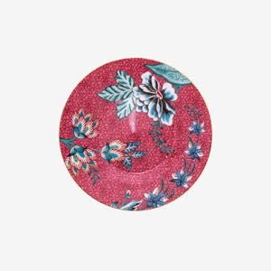 Flower-Festival-Porselen-Petit-Four-Tabağı-Kırmızı-Renk-12-cm