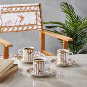 Sakura-Porselen-6'lı-Kahve-Takımı-Kahverengi-3