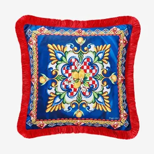 Lacivert Kadife Dekoratif Yastık 45x45 cm