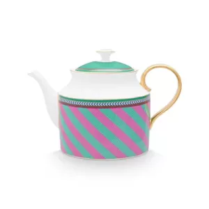 Pembe Yeşil Porselen Demlik 1800 ml Chique Collection by Pip Studio