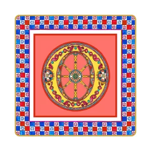 Ortigia O Harfli Mini Tepsi 15x15 Cm