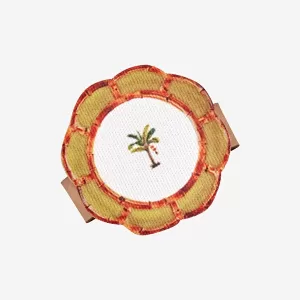 Haki Polyester Peçetelik 2 Parça  Bambu