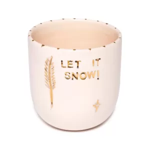Xmas Let It Snow Handmade Seramik Mood Mug 300ml