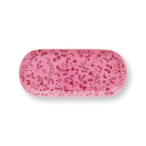 Jolie Pembe Oval Kek Servis Tabağı 33 cm