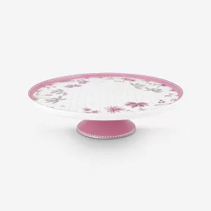 Beyaz Porselen Kek Standı 21 Cm Jolie Collection by Pip Studio
