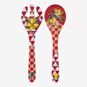 Kırmızı Melamin Servis Seti 28 Cm Capri Collection by Chiara Alessi
