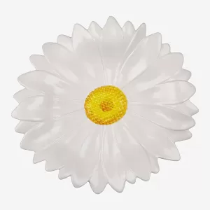 Beyaz Seramik Servis Tabağı 36 Cm Camomilla Collection by Edelweiss Italy