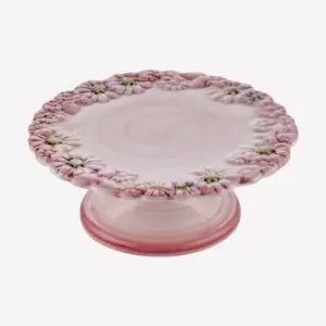 Pembe Seramik Kek Standı 22 Cm Camomilla
