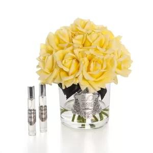 BUON ODORE Cam Silver Sarı14 Gül Luxury Home Perfume