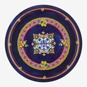 Lacivert Metal Tepsi 34 Cm La Felicita Collection by Chiara Alessi