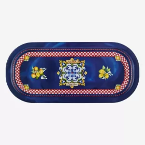 Lacivert Metal Tepsi 37 Cm La Felicita Collection by Chiara Alessi