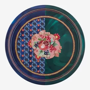 Mavi Metal Tepsi 34 Cm Vita Bella Collection by Chiara Alessi