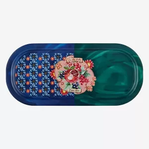 Mavi Metal Tepsi 37 Cm La Vita E Bella Collection by Chiara Alessi