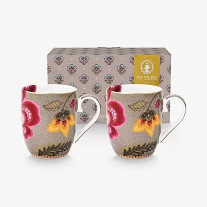 Pip Studio Haki Porselen Kupa Seti 145 Ml 51002589