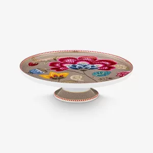 Pip Studio Haki Porselen Kek Standı 21 Cm 51010032