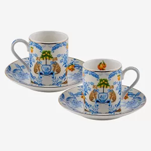 Chiara Alessi Mavi Porselen Kahve Fincan Seti 100 Ml CAPART2ECBO2