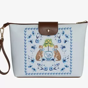 Chiara Alessi Açik Mavİ Vegan Deri Clutch&portföy Çanta 30X21 Cm CACP010126TG