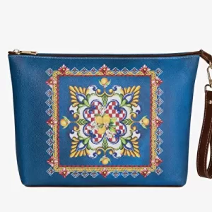 Chiara Alessi Mavi Vegan Deri Clutch&portföy Çanta 30X21 Cm CACP010326CP