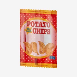 Yup! Turuncu Vegan Deri Patates Cipsi Makyaj Çantası 15X21,5 Cm YU-CHI-17